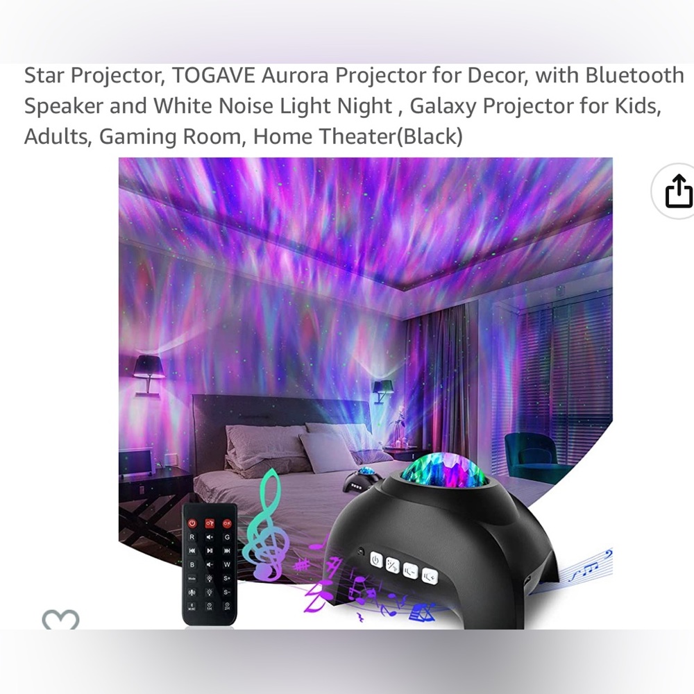 New Music Aurora Projector Lamp